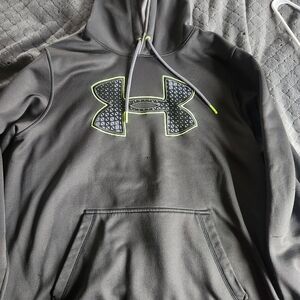 Under Armour Gray Hoodie with Neon Accents